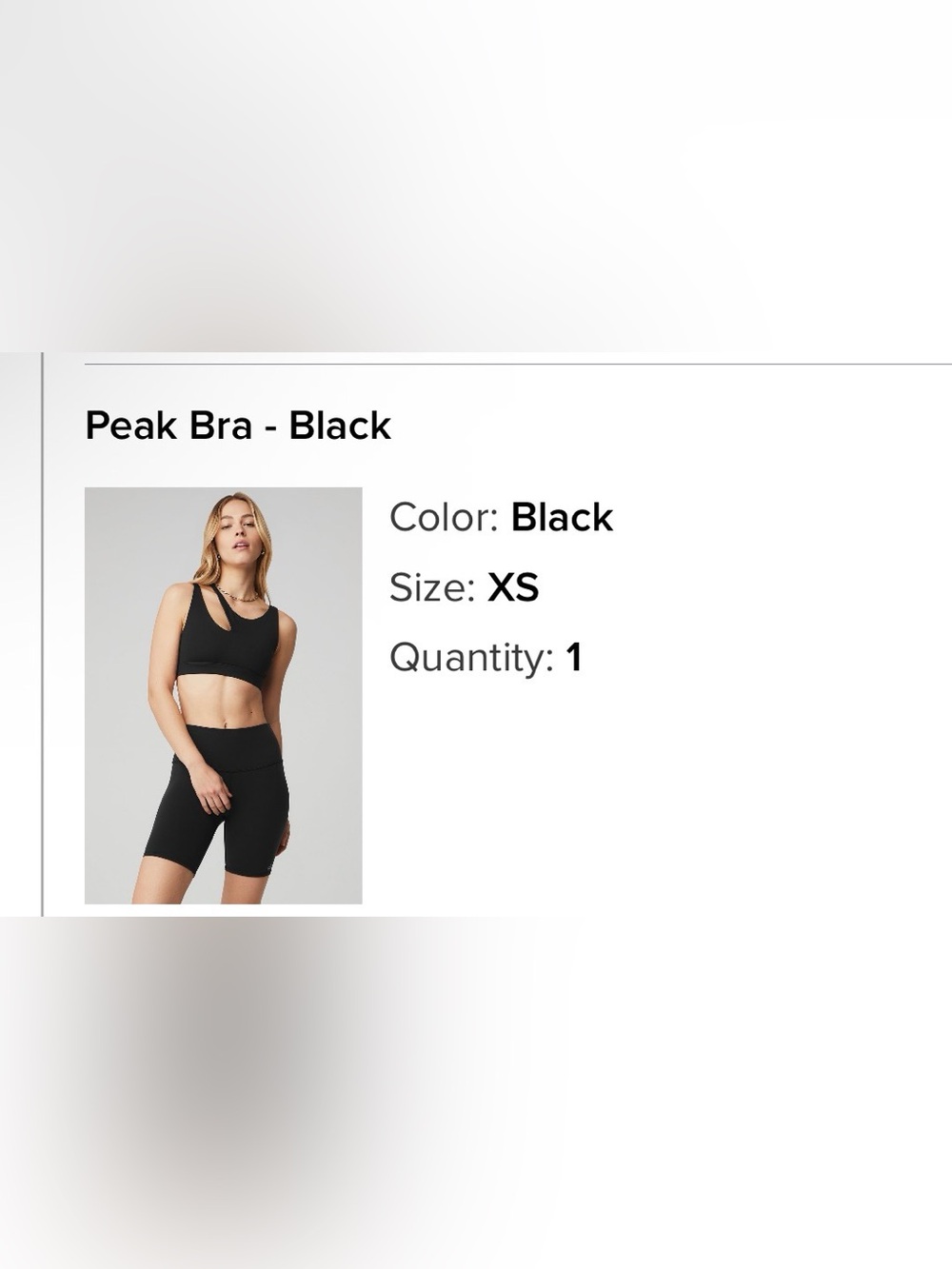 Alo sports bra and shorts set